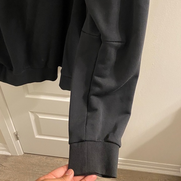 Adidas Men’s Cotton Crew Neck Sweater, Black, Size XXL, Adidas White Logo - Picture 9 of 11